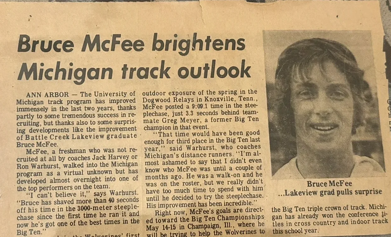 Bruce McFee brightens Michigan track outlook